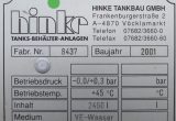 2460 liter tank in Acid-proof 316