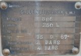 250 liter tank i Rostfritt 304