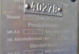 2500 liter tank in Acid-proof 316