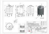 2500 liter tank in Acid-proof 316