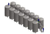 30 000 liters tank in stainless 304 or acid-proof 316