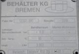 3963 liter tank in Acid-proof 316