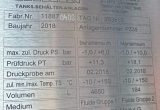 4000 liter tank in Acid-proof 316