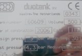 500 liter tank in 304 stainless steel