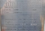 620 liter tank in Acid-proof 316