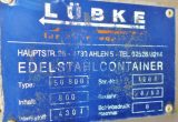 800 liter tank in 304 stainless steel