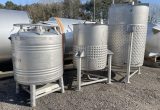 870 liter tank in 304 stainless steel